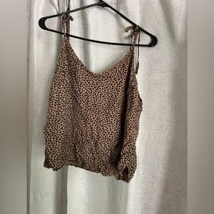 abercrombie and fitch cheetah print tank top